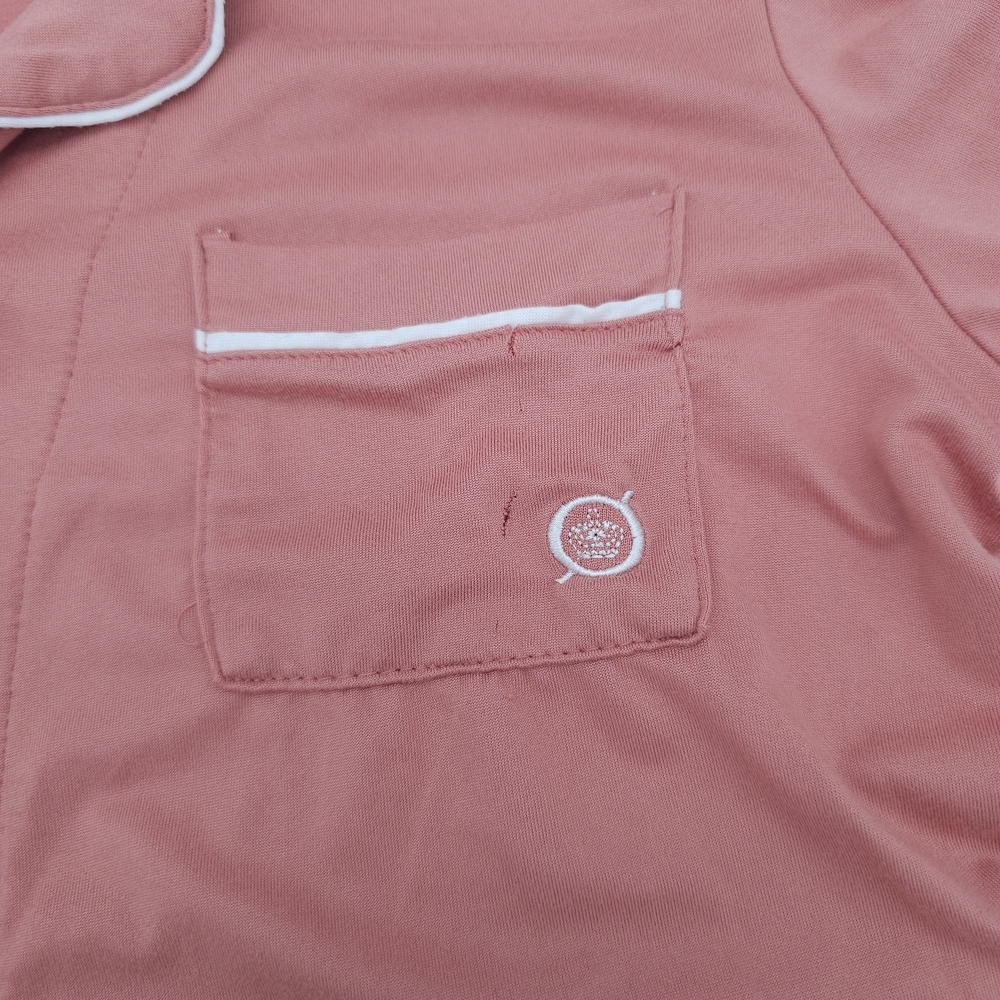 Born Womens Pink 2-Piece Pajama Set Size Medium Drawstring Soft Comfortable - Picture 10 of 11